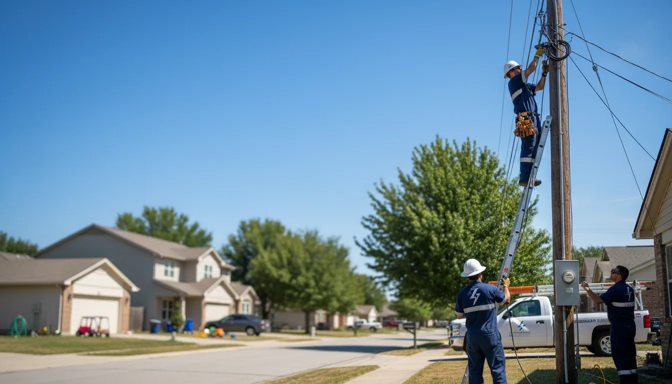 Residential electrician providing installation services in Bulger, PA